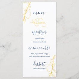 Editable Wedding Menu メニュー