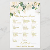 Editable What's on your Purse Bridal Shower Game (正面)