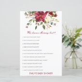 Editable Who Knows Mommy Best Baby Shower Game (スタンド正面)