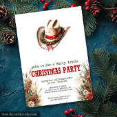 Editable Wild West Christmas party digital Invites 招待状