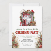 Editable Wild West Holiday Party Invitation 招待状 (正面)