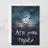 Editable Zombie Halloween Party Invitation| Spooky 招待状 (裏面)