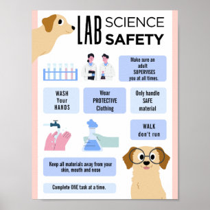 EditableScience LAB安全学校の教室ポスター ポスター
