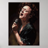Edith piaf - Peinture ポスター (正面)