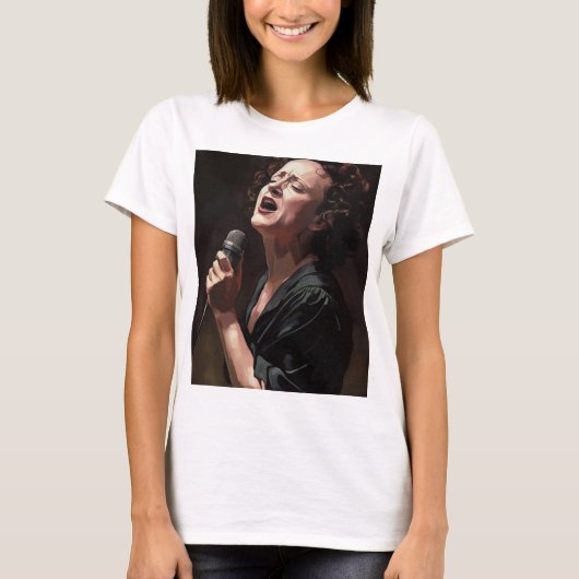 Edith piaf - Peinture Tシャツ (正面)