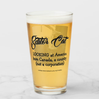 Editor Cat by RoseWrites Glass Cup タンブラーグラス