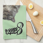 Editor Cat by RoseWrites Kitchen Towel キッチンタオル (四つ折り)
