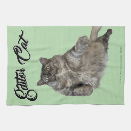 Editor Cat by RoseWrites Kitchen Towel キッチンタオル (横)
