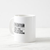 Editor Never Wrong Editors Review Editing Writing コーヒーマグカップ (正面左)