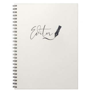 Editor Script Notebook – Minimalist Writing Pen ノートブック