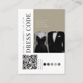 Editorial ウェディングドレスコードQR エンクロージャーカード (正面)