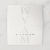 Editorial Initial Wedding プレイスカード (外部開封)