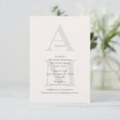 Editorial Initial Wedding Details Card エンクロージャーカード (スタンド正面)