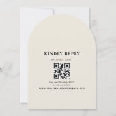 Editorial Ivory Photo Wedding 招待状 (裏面)