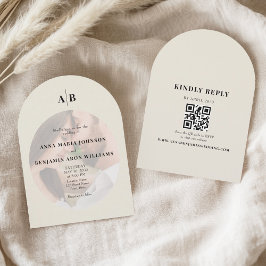 Editorial Ivory Photo Wedding 招待状