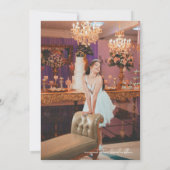 Editorial Magazine表紙キンセアニェラ保存日 招待状 (裏面)