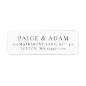 Editorial Modern Wedding ラベル (正面)