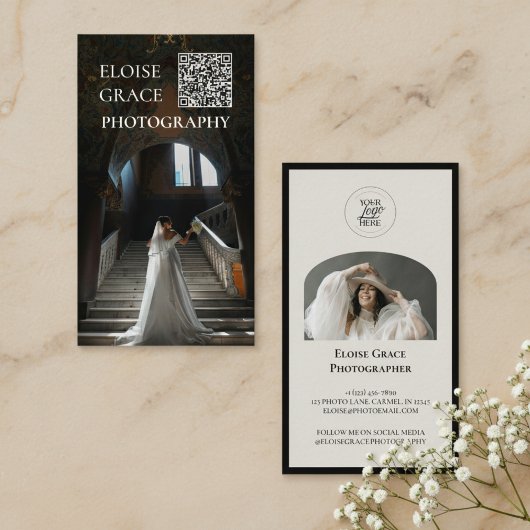 Editorial Photo Logo QR Code Business Card 名刺