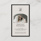 Editorial Photo Logo QR Code Business Card 名刺 (裏面)