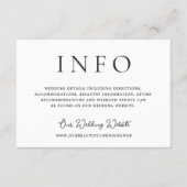 Editorial Photo Modern Wedding エンクロージャーカード (正面)