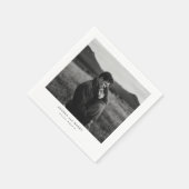 Editorial Photo Serif Black White Wedding スタンダードカクテルナプキン (角)