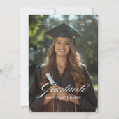 Editorial Typography Graduation  招待状 (正面)