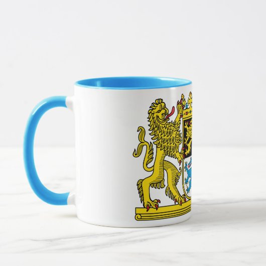 edle Tasse mit bayerischem Staatswappen マグカップ (左)