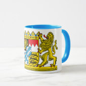edle Tasse mit bayerischem Staatswappen マグカップ (正面右)