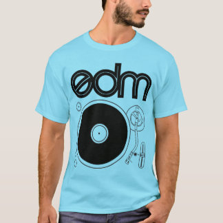 EDMのレトロのターンテーブルのワイシャツ Tシャツ