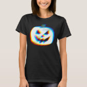 EDMグリッチホワイトパンプキン Tシャツ (正面)