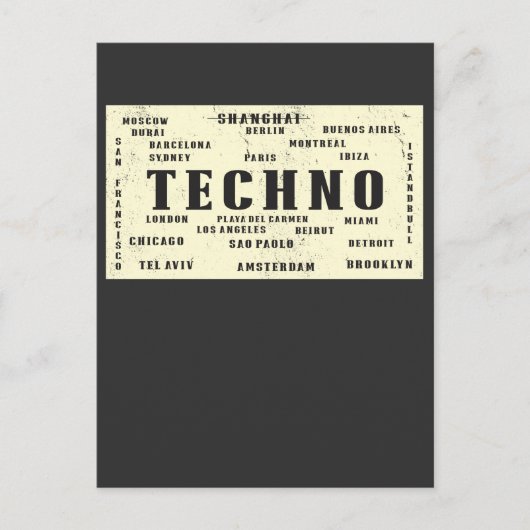 EDMテクノアングラ国際的ウドレーブシティ ポストカード (正面)