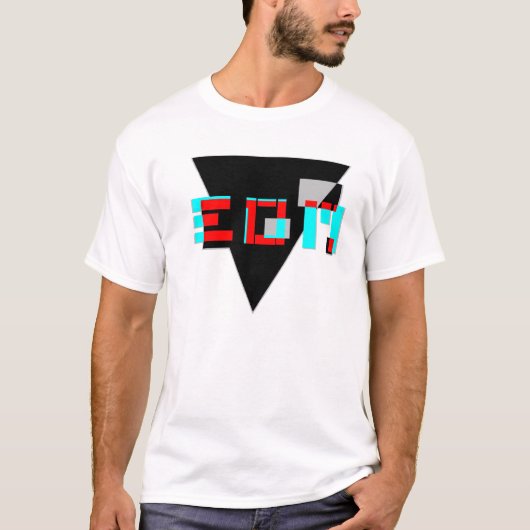 "EDM方法"のユニークなEDMデザイン Tシャツ (正面)