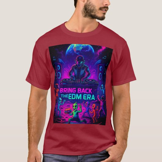EDM時代をもどして  Tシャツ (正面)