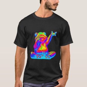 Edm電子ダンステクノカエルRave Tシャツ