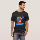 Edm電子ダンステクノカエルRave Tシャツ (正面フル)