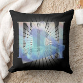 EDM電気ブルー クッション (ブランケット)