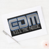 EDM ノイズを消せ 長方形シール (封筒)