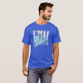 EDM DJ エレクトリック ブルー Tシャツ (正面フル)