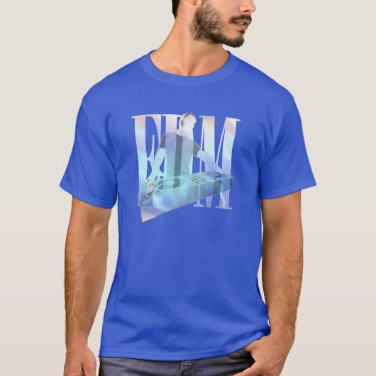 EDM DJ エレクトリック ブルー Tシャツ (正面)