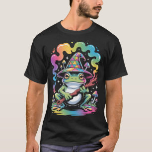 EDM DJ サイケデリックパーティー レイブ フロッグ ウィザード マッシュルーム Tシャツ
