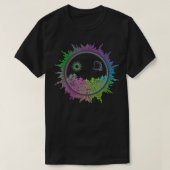 EDM Equalizer Techno Illustration Electric Music F Tシャツ (デザイン正面)