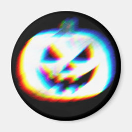 EDM Glitchy White Pumpkin マグネット