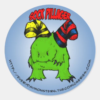 EDM Sock Pillagerステッカー ラウンドシール