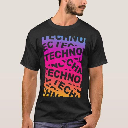 EDM Techno Music Festival Rave Party Trance Raver  Tシャツ (正面)