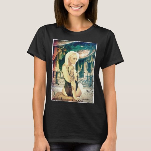 EDM Trippy Space World Flip Dance Rave Music Festi Tシャツ (正面)