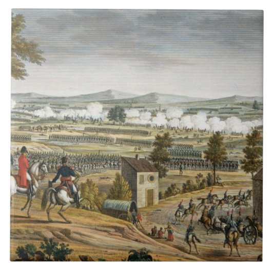 Edme著刻まれるLutzen 5月2日1813年の戦い タイル (正面)