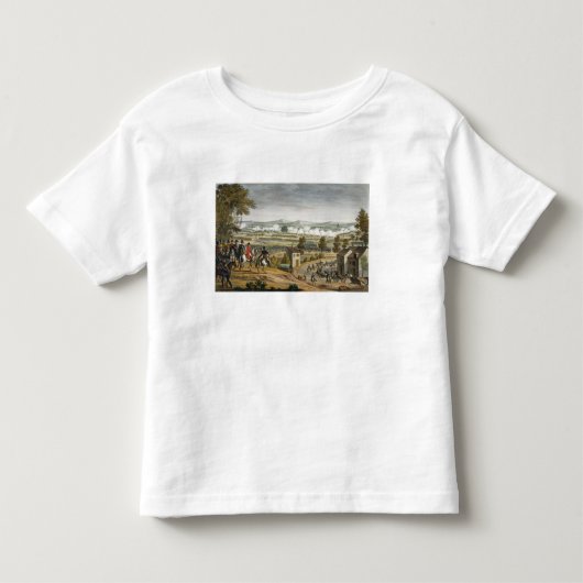 Edme著刻まれるLutzen 5月2日1813年の戦い トドラーTシャツ (正面)