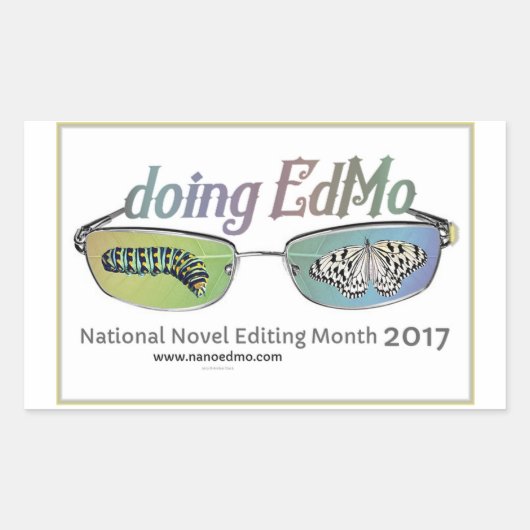 EdMoステッカーの実行 長方形シール (正面)