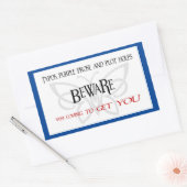 EdMo注意ステッカー 長方形シール (封筒)