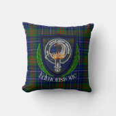 Edmonstone Scottish Clan Tartan & Crest クッション (正面)